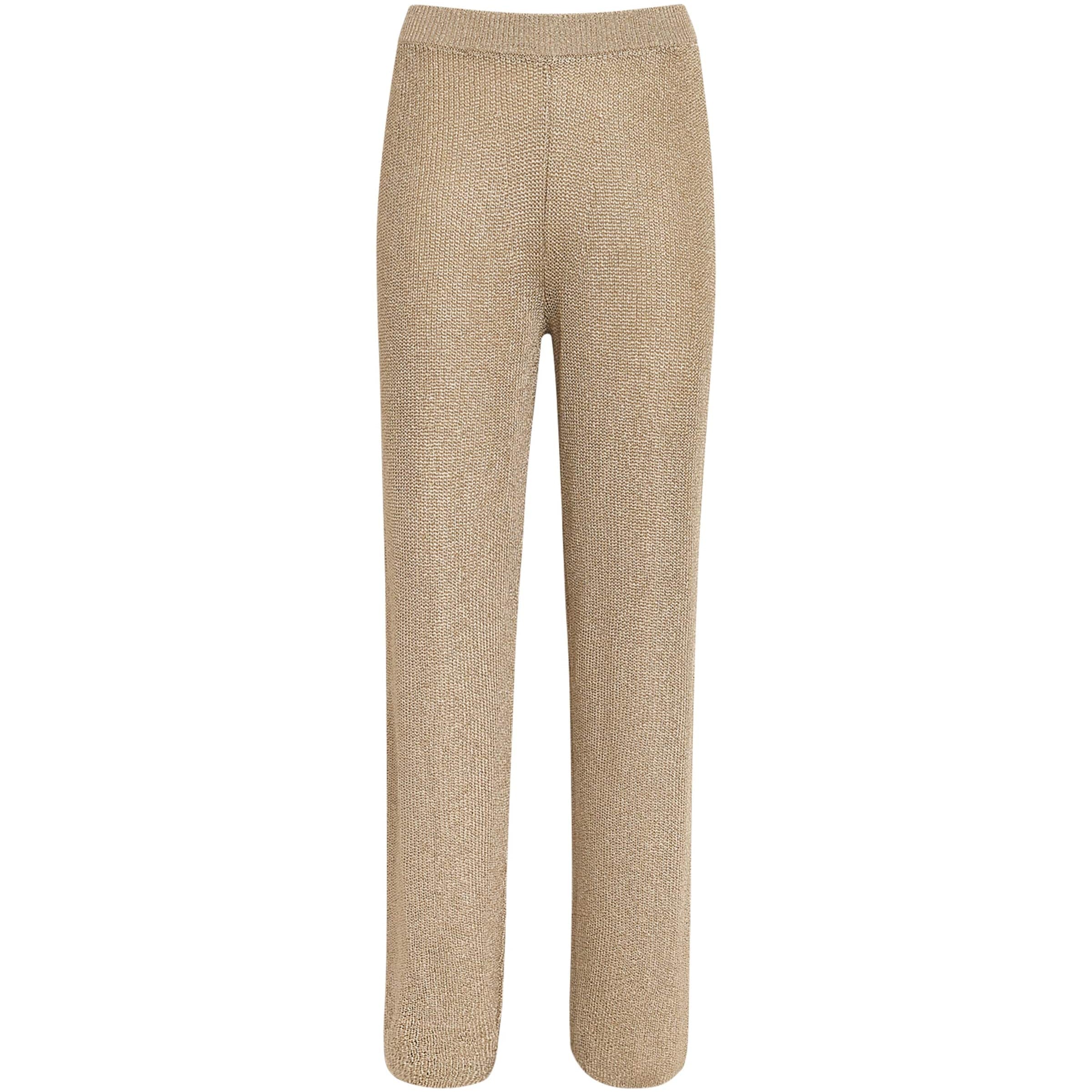 Beige Knitted Lawena Trousers