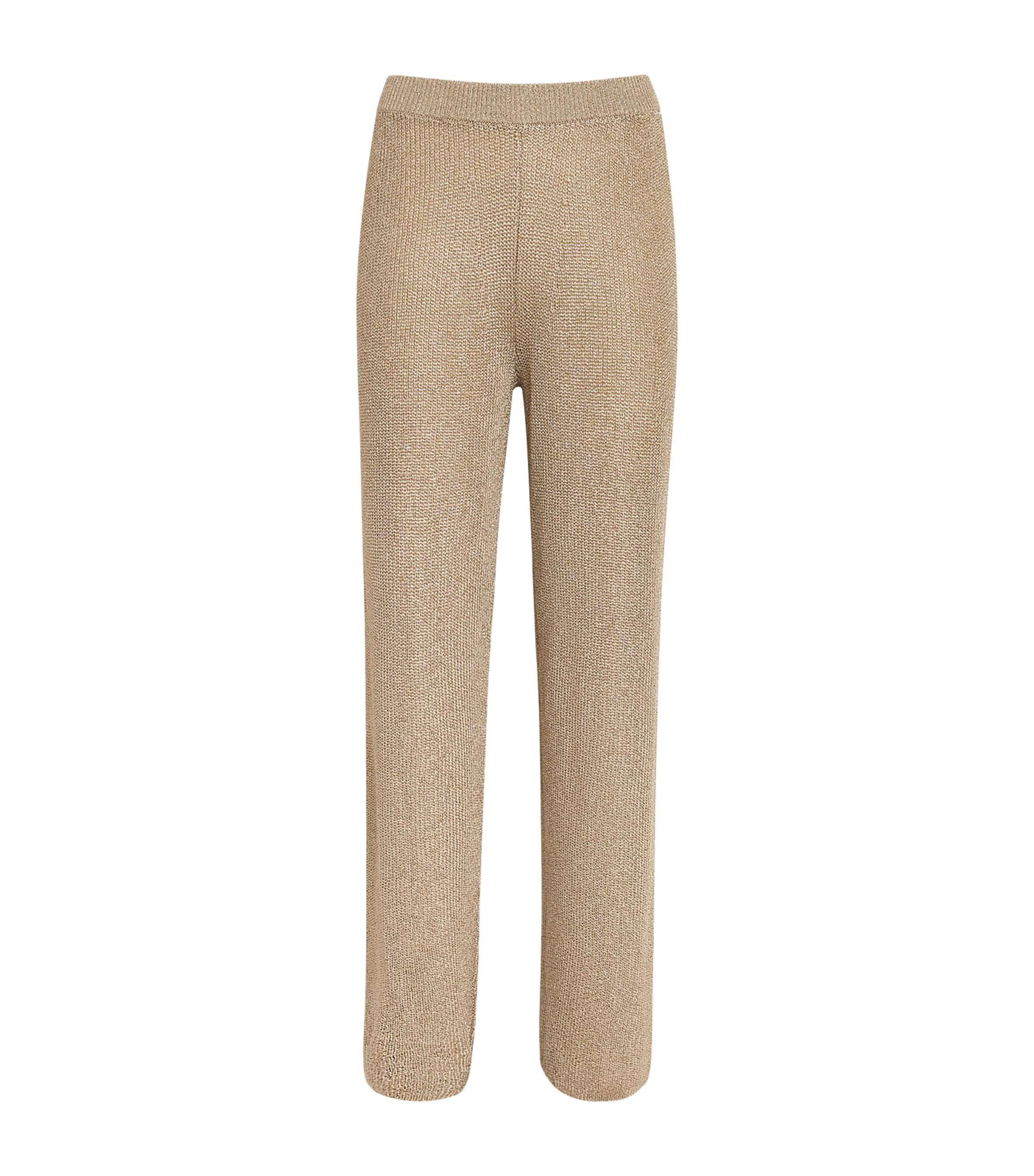 Beige Knitted Lawena Trousers