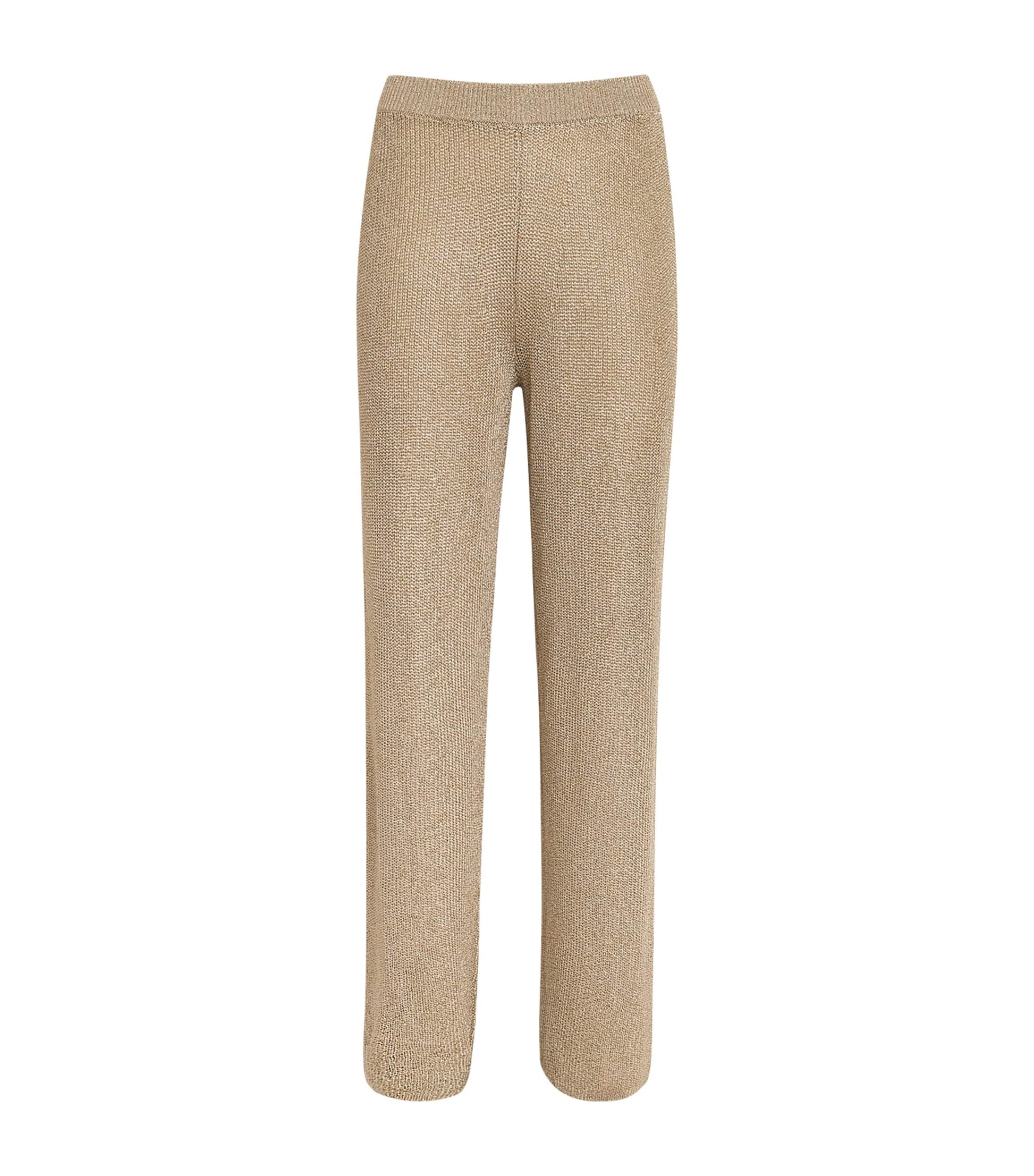 Beige Knitted Lawena Trousers
