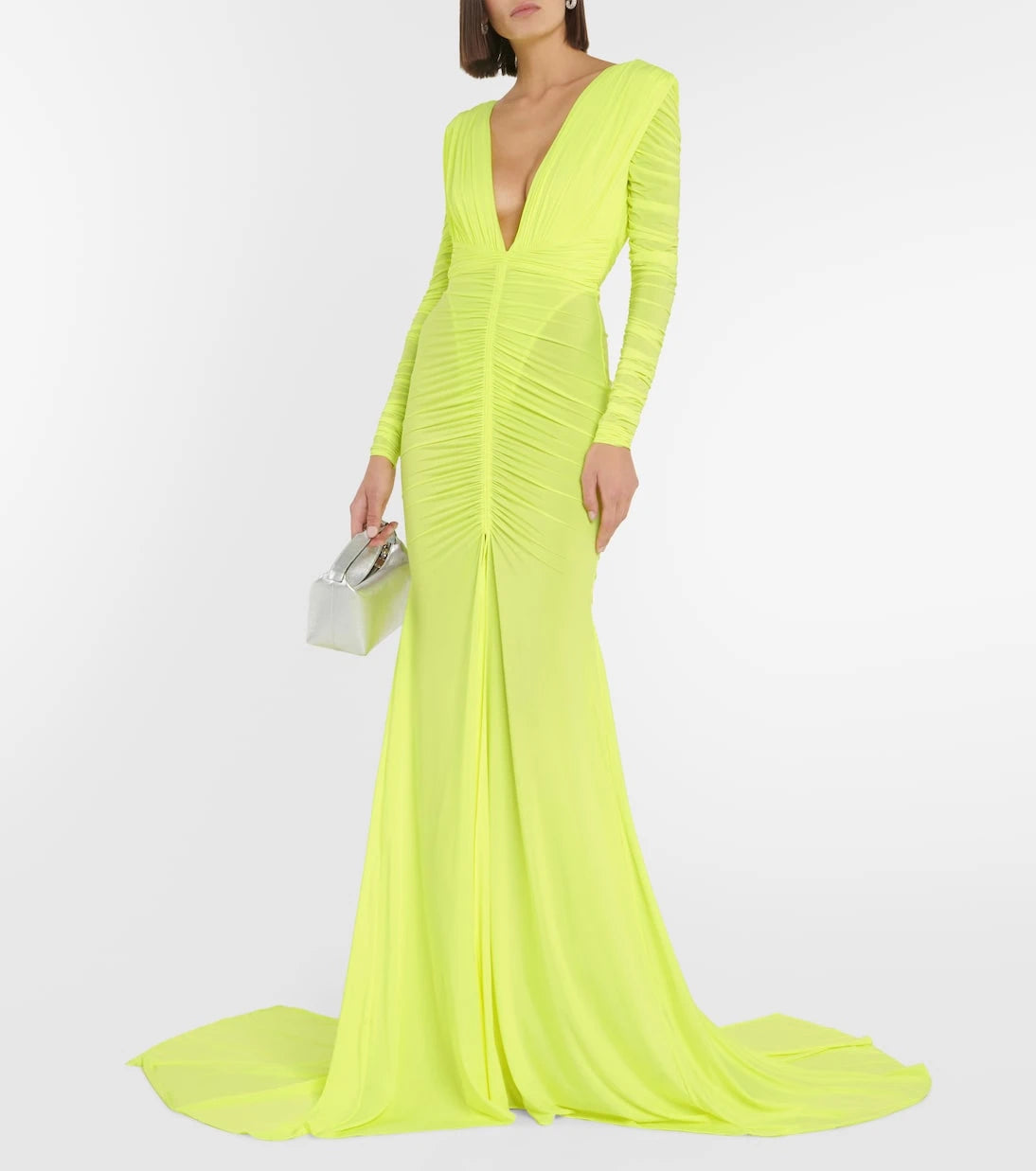 Alex Perry - Ruched satin gown