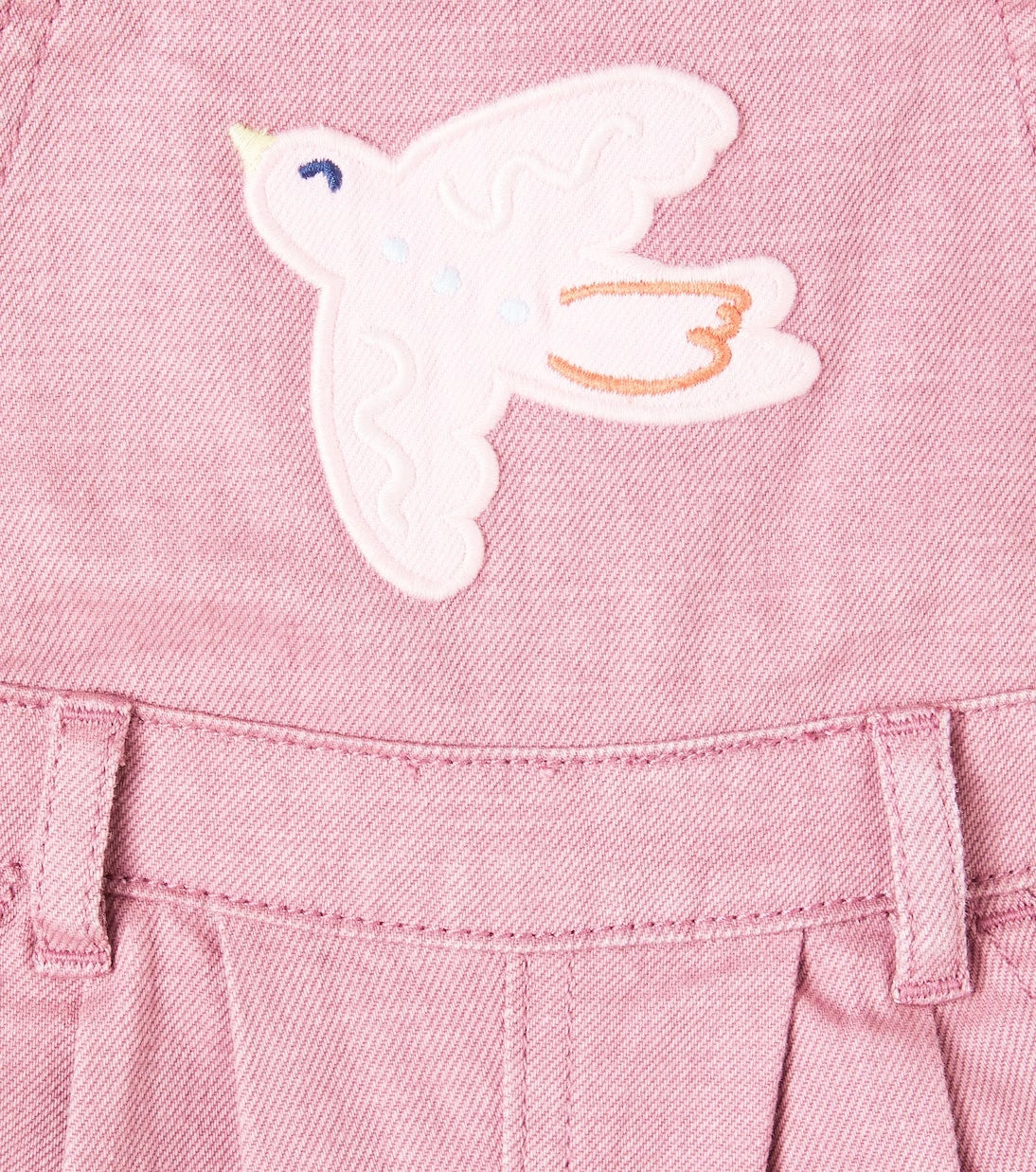 Stella McCartney Kids - Baby embroidered denim overalls