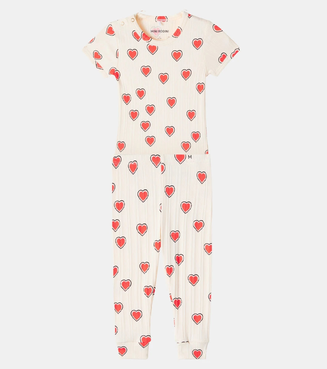 Mini Rodini - Baby printed bodysuit and pants set