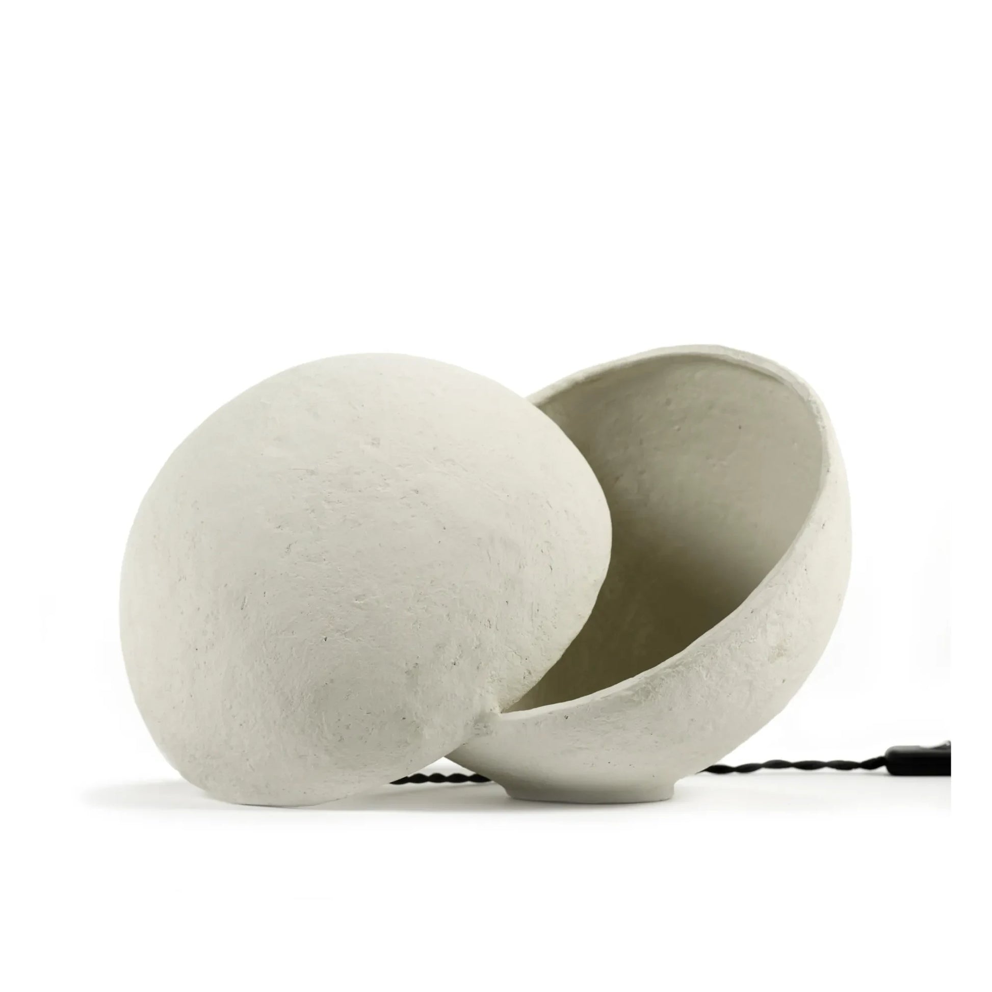 Serax - Earth Round Papier Mâché Table Lamp | White