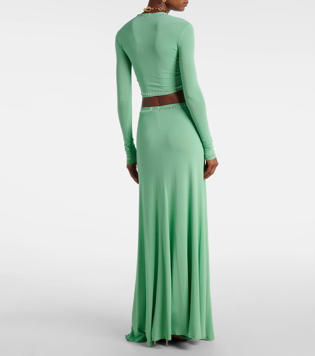Rabanne - Embellished maxi skirt