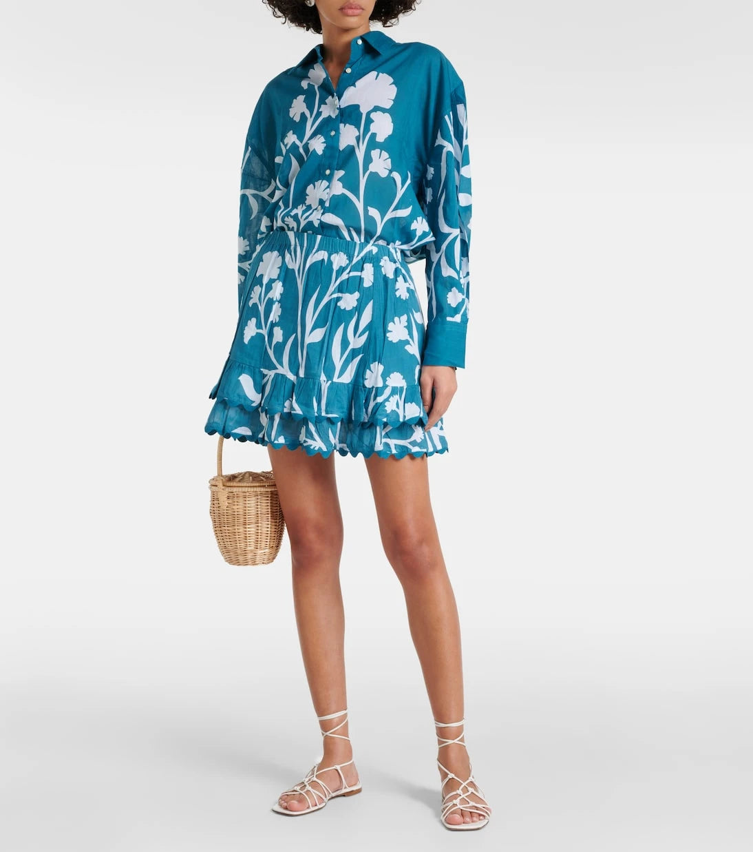 Juliet Dunn - Majorelle cotton shirt