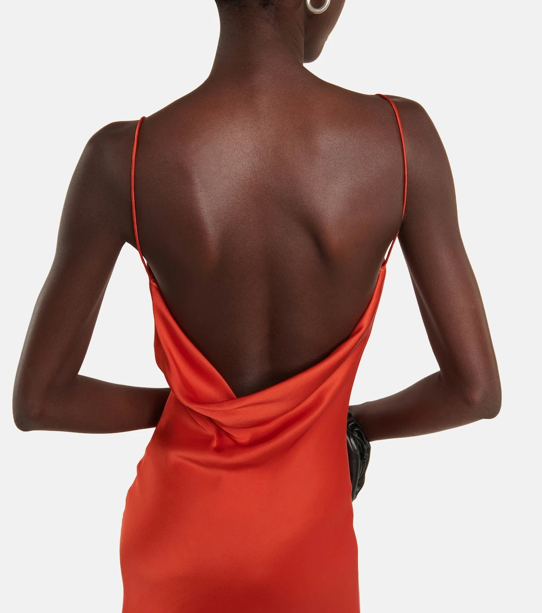 Stella McCartney - Asymmetric cowl-neck slip dress