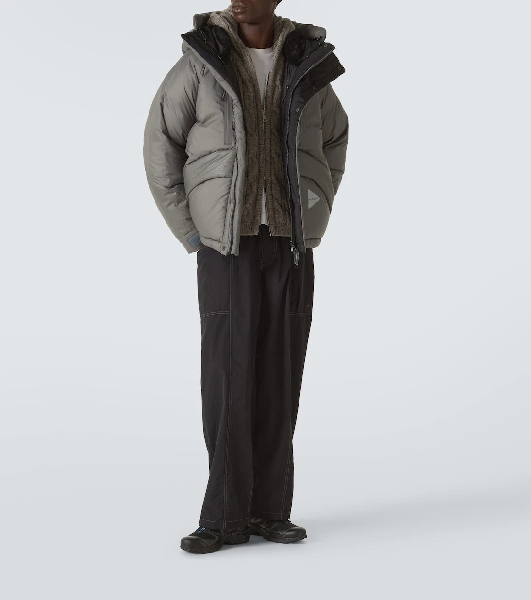 And Wander - Logo puffer jacket