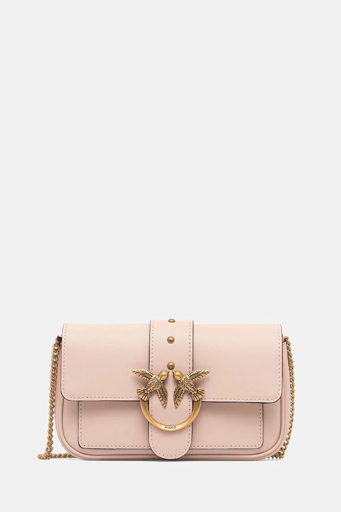 Pinko kadın deri crossbody çanta