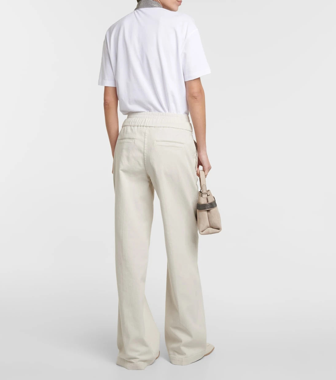 Brunello Cucinelli - High-rise wide-leg jeans