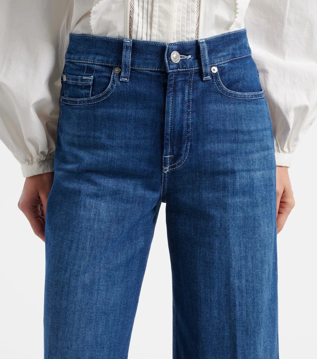 7 For All Mankind - Lotta Ankle wide-leg jeans