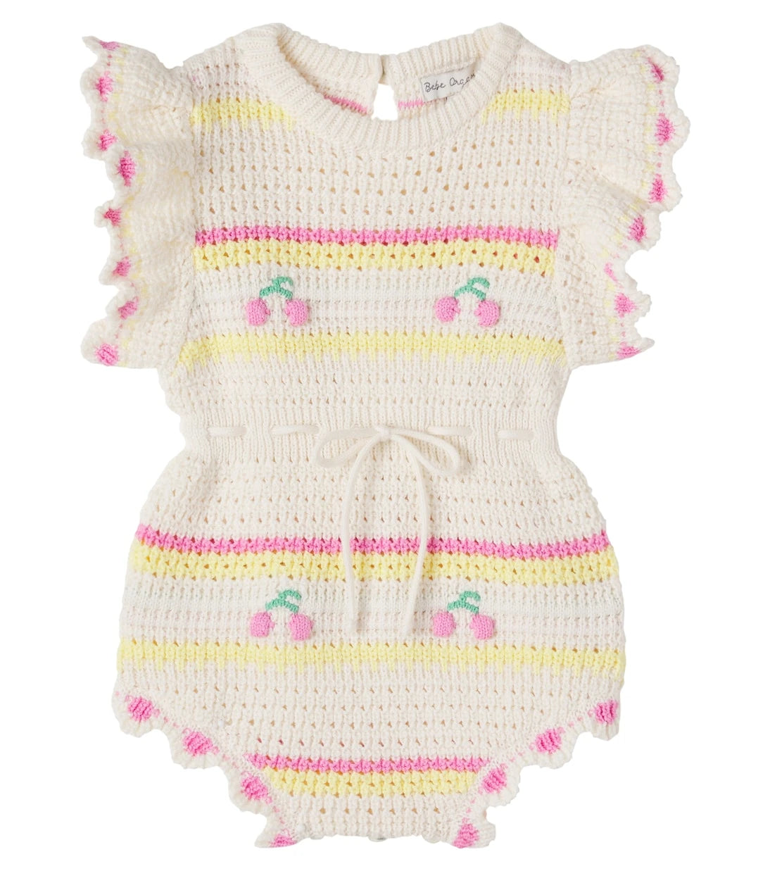 Bebe Organic - Baby Paloma crochet cotton onesie