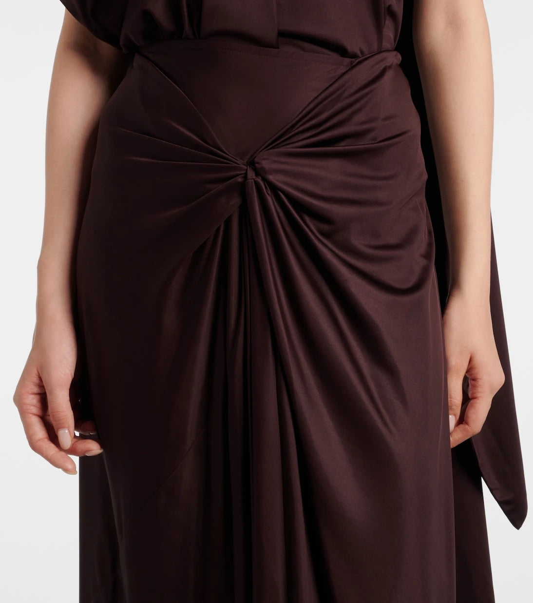 Dries Van Noten - Draped maxi skirt