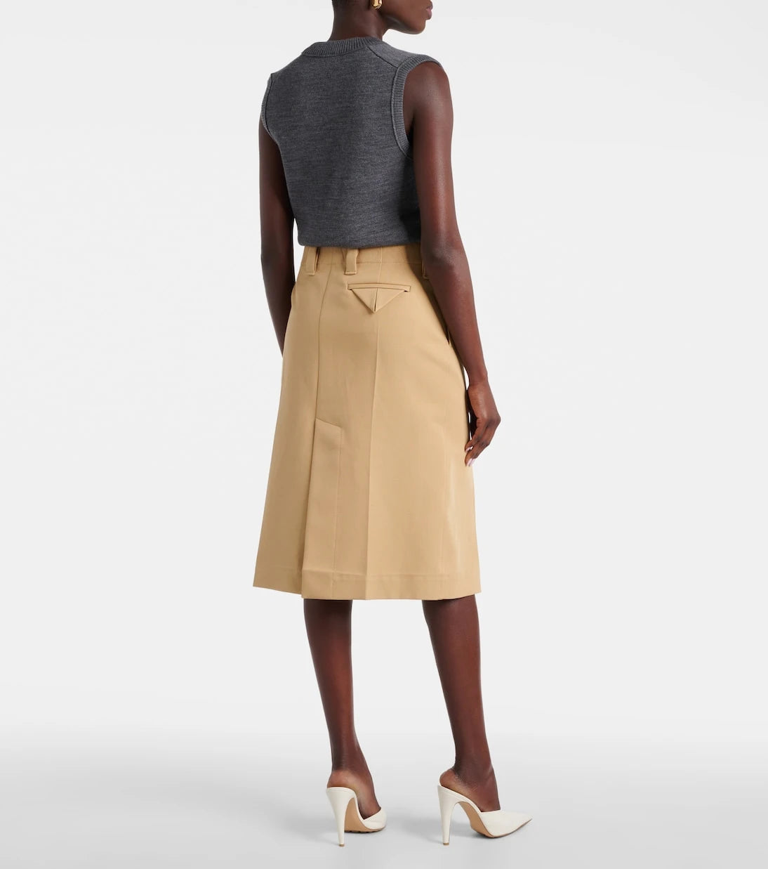 Bottega Veneta - Cotton canvas pencil skirt