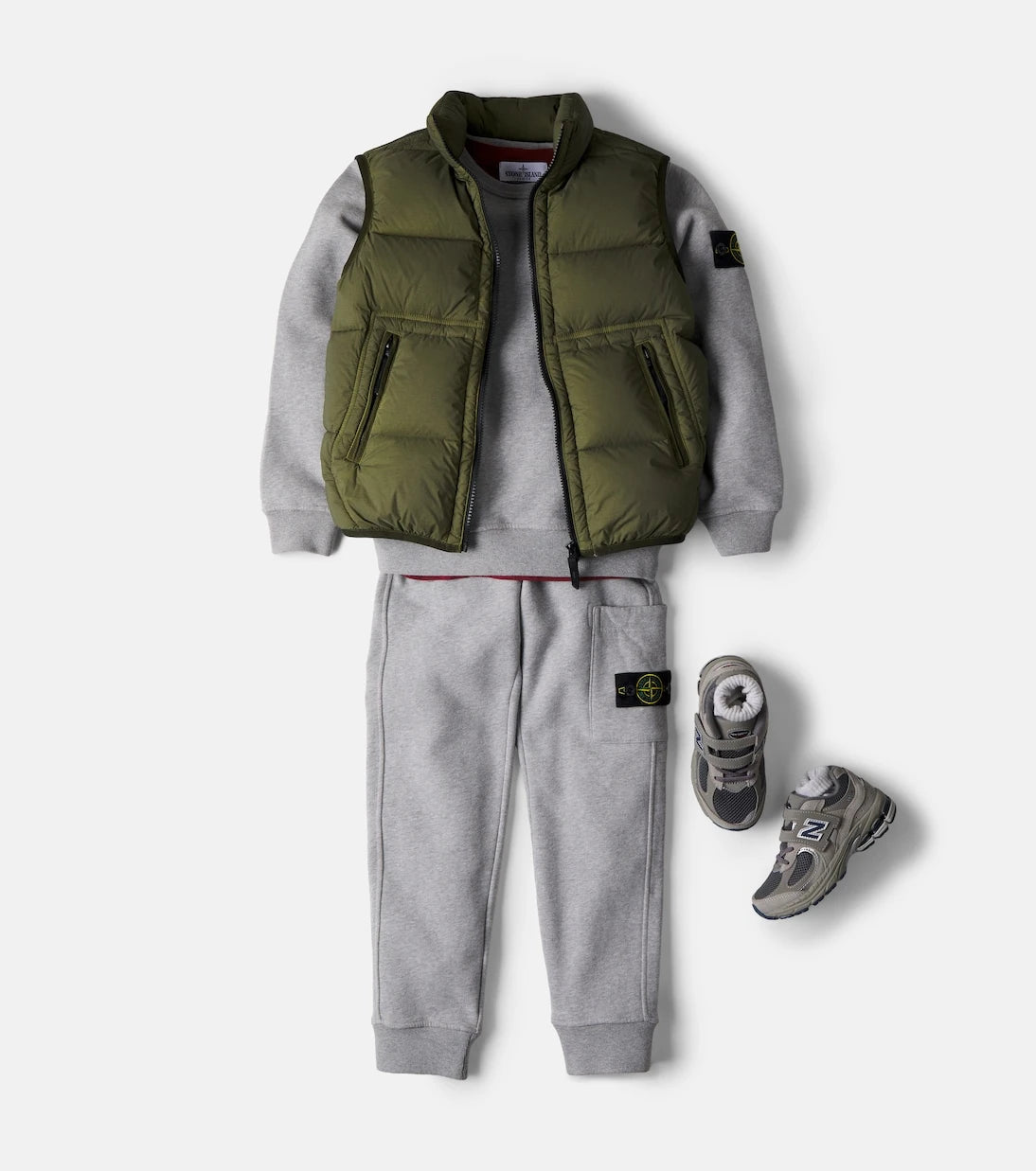 Stone Island Junior - Compass cotton jersey sweatshirt