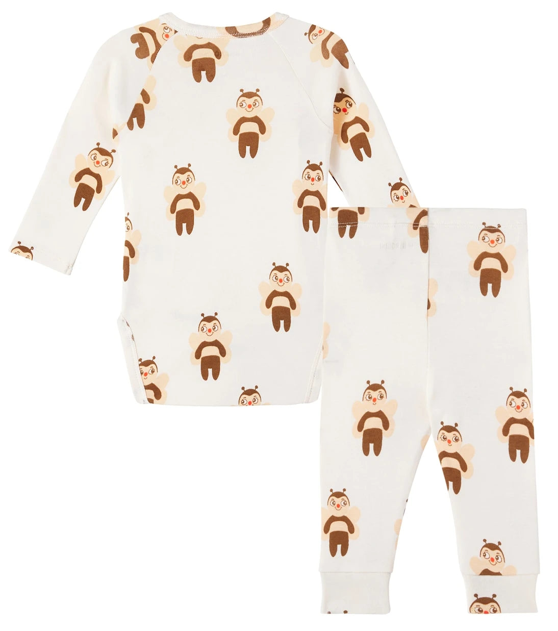 Mini Rodini - Baby printed cotton bodysuit and pants set