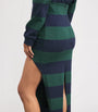 A.W.A.K.E. Mode Multi Cotton Stripe Cut-Out Maxi Skirt