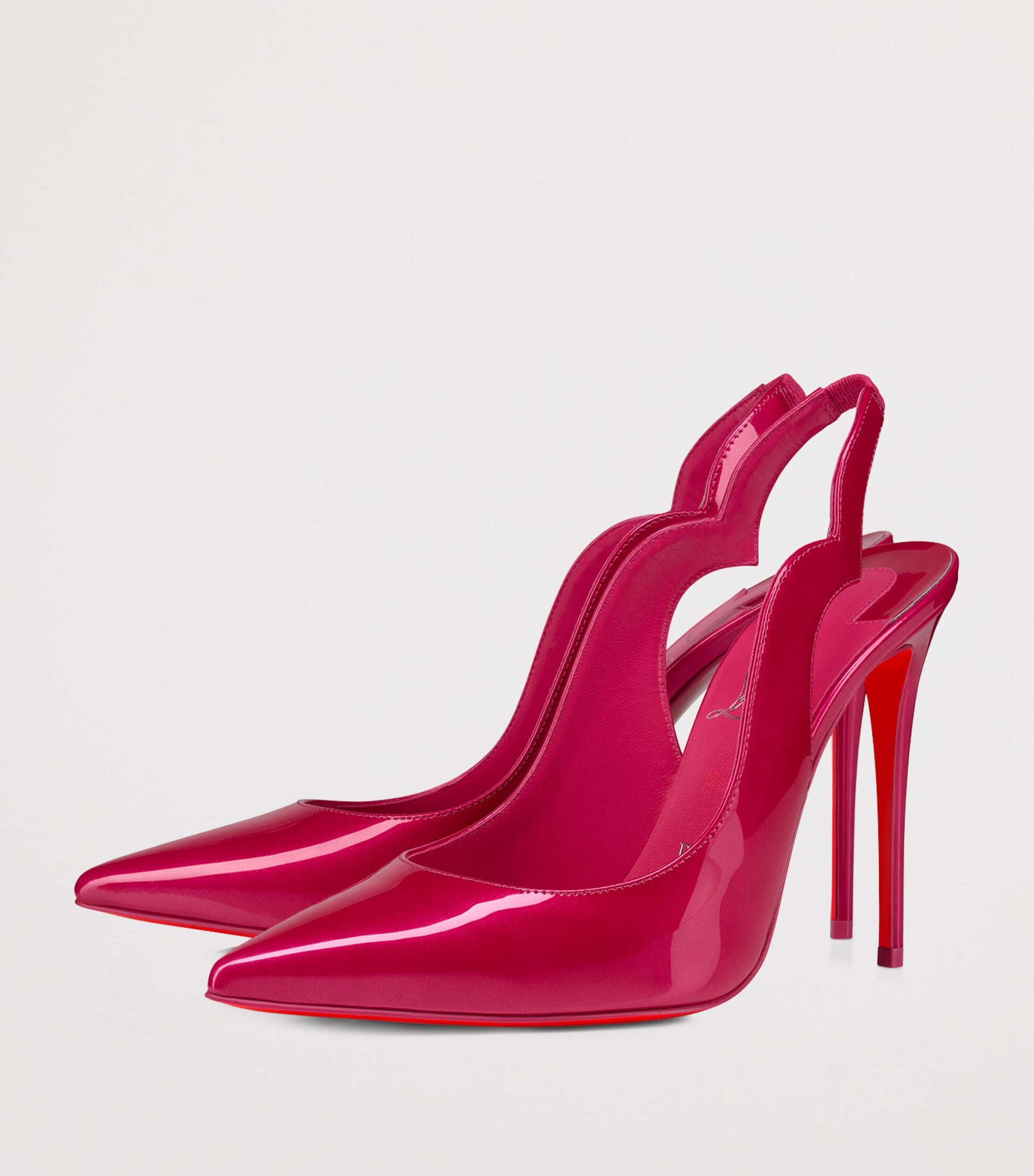 Hot Chick Sling Patent Leather Slingback Pumps 100