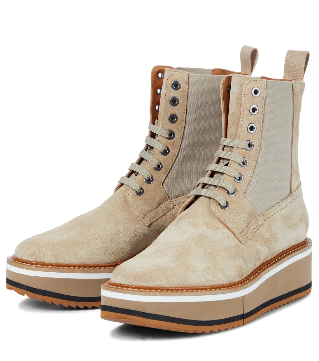 Clergerie - Brendy suede platform combat boots