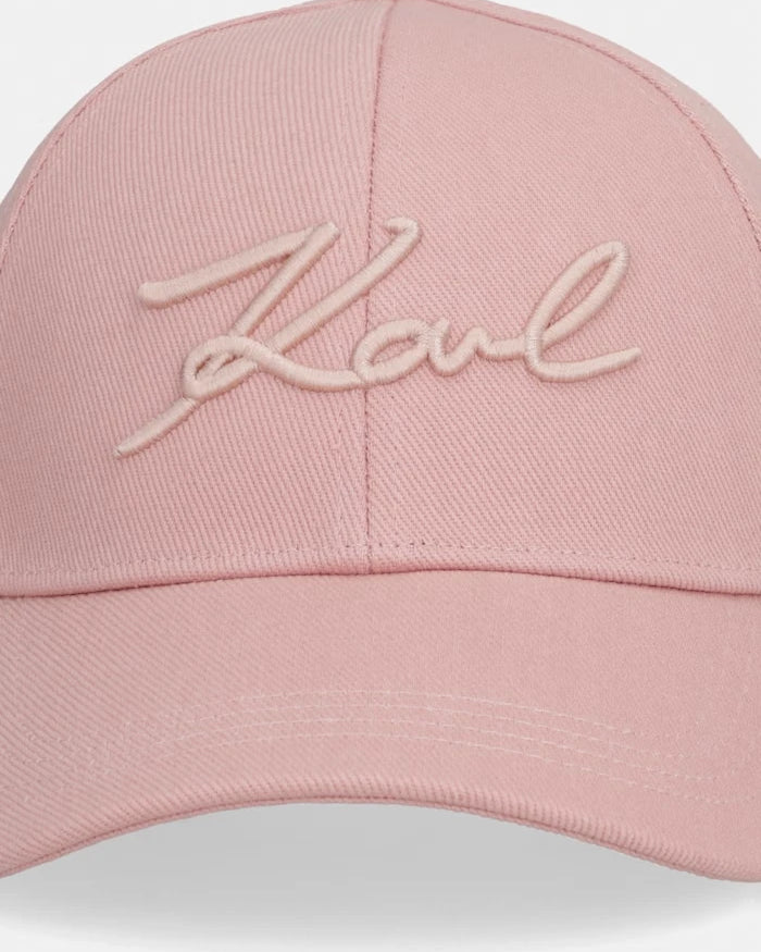 Karl Lagerfeld kadın pamuklu siperlikli şapka K/SIGNATURE