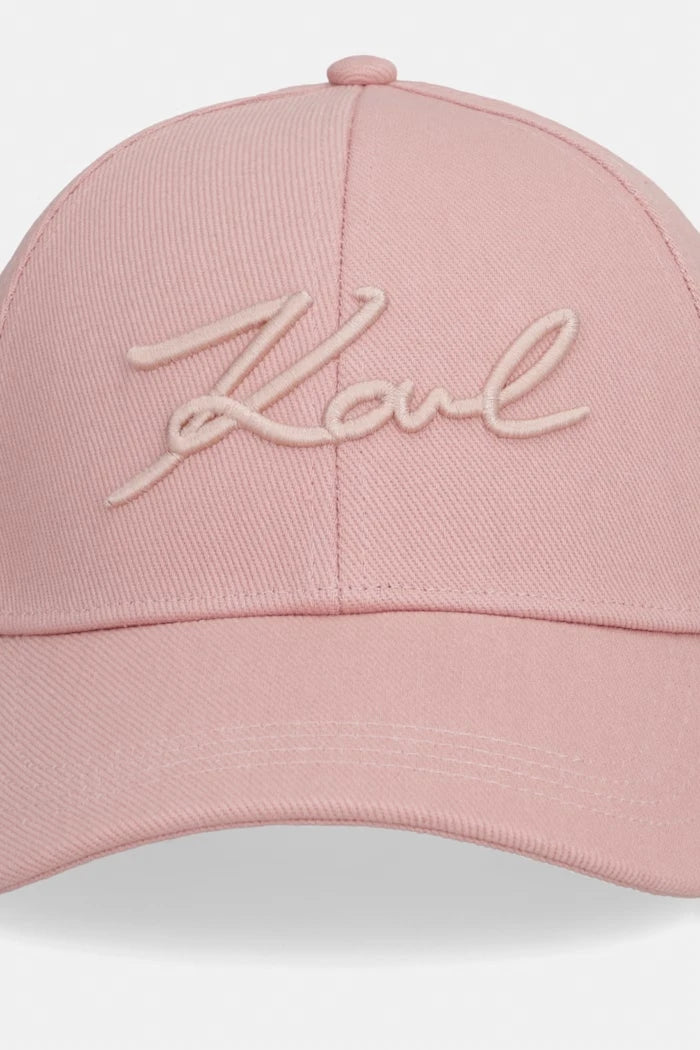 Karl Lagerfeld kadın pamuklu siperlikli şapka K/SIGNATURE