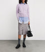 Maison Margiela Purple Virgin Wool Cardigan
