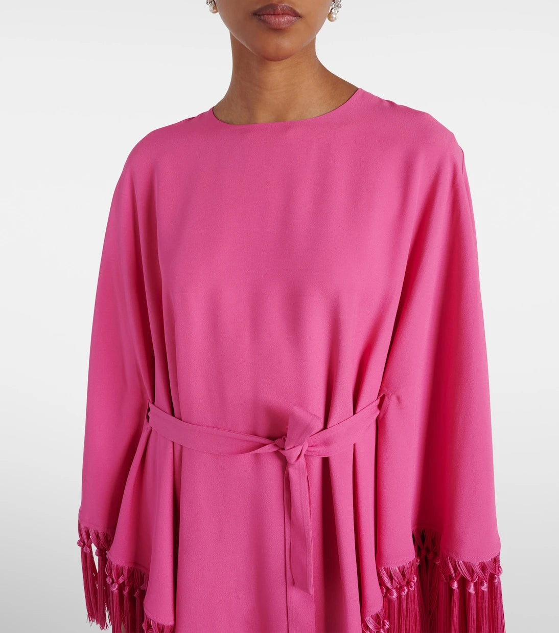 Taller Marmo - Fringed crêpe cady kaftan