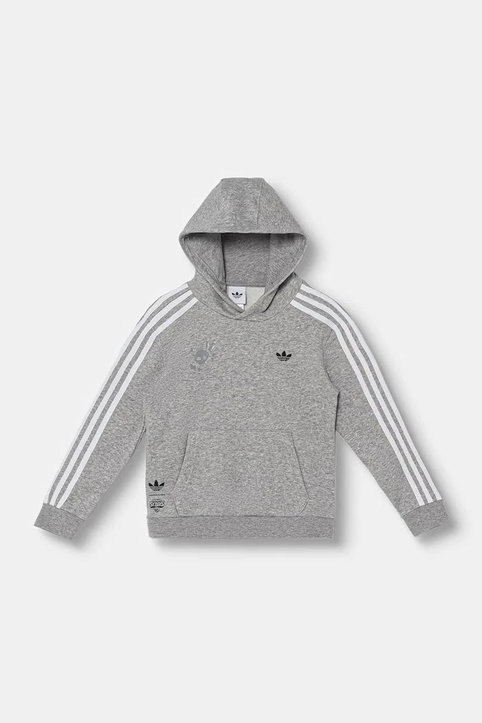 adidas Originals çocuklar için pamuklu kapüşonlu sweatshirt