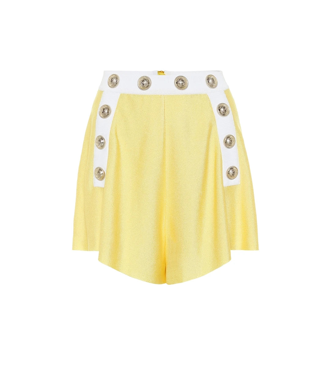 Balmain - High-rise knit shorts