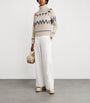 Wool-Blend Jacquard Knit Sweater SABBIA