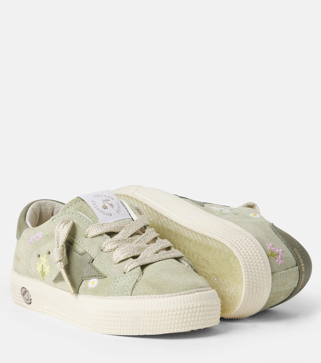 Bonpoint - حذاء رياضي Golstar من الشامواه بالتعاون مع Golden Goose