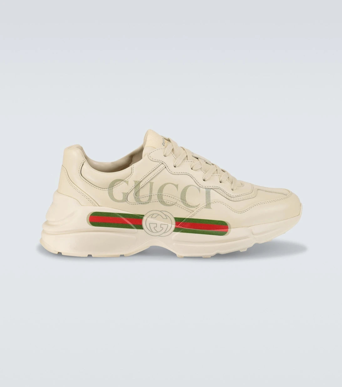 Gucci - حذاء سنيكرز Rhyton الجلدي