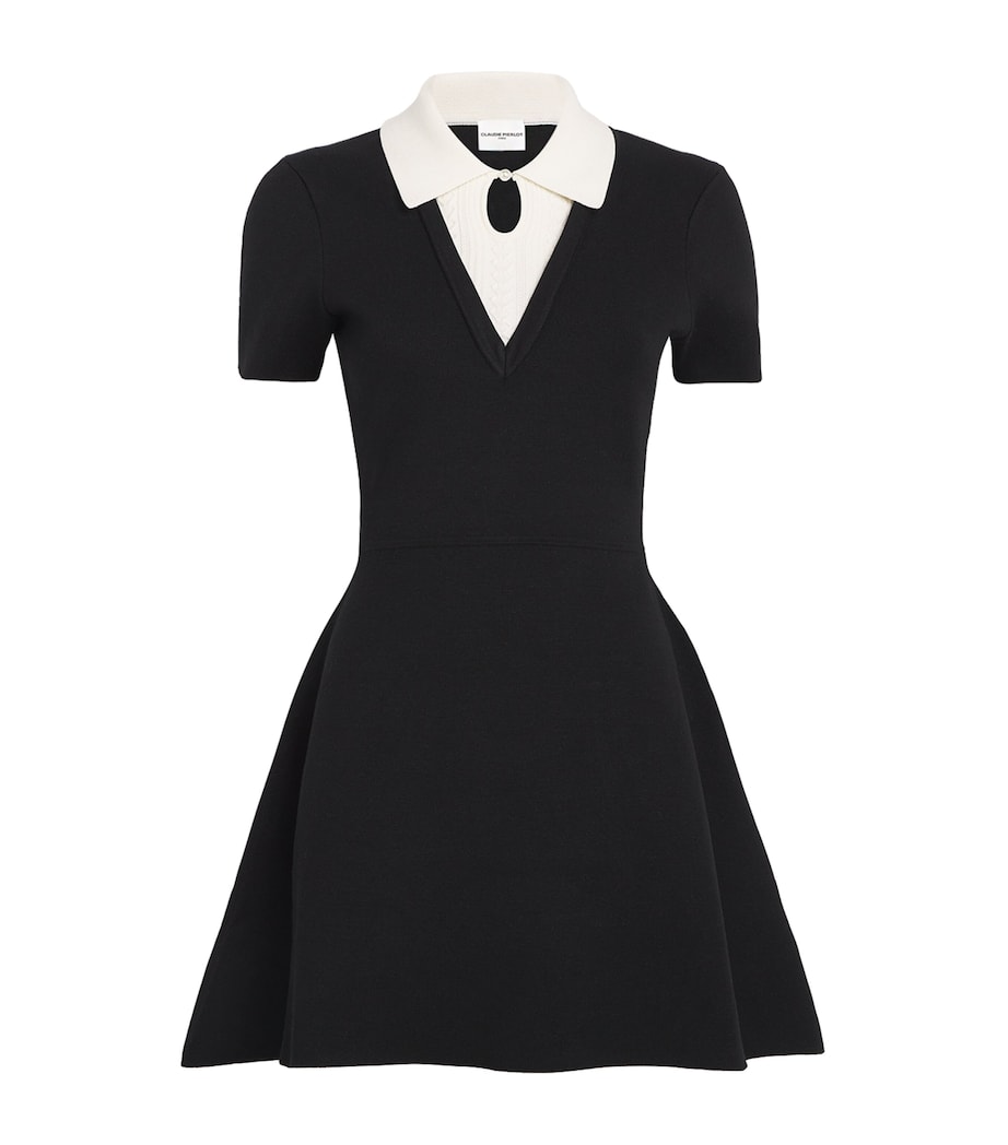 Claudie Pierlot Black Skater Mini Dress