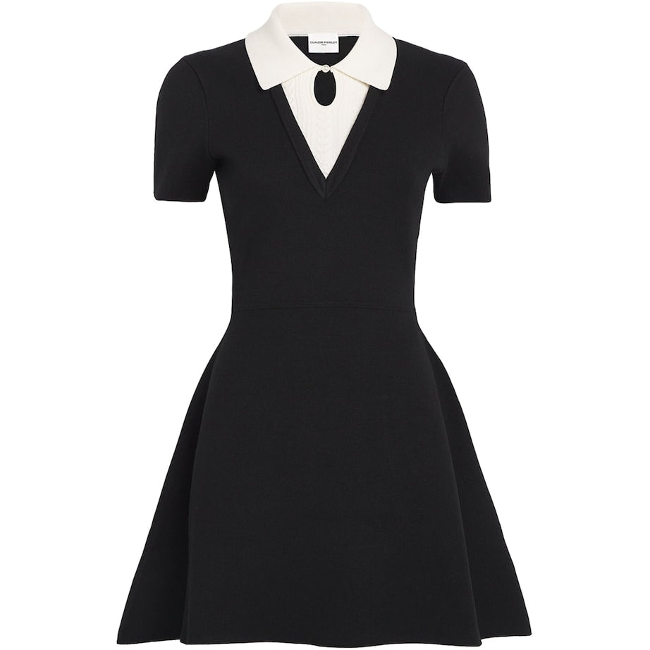 Claudie Pierlot Black Skater Mini Dress