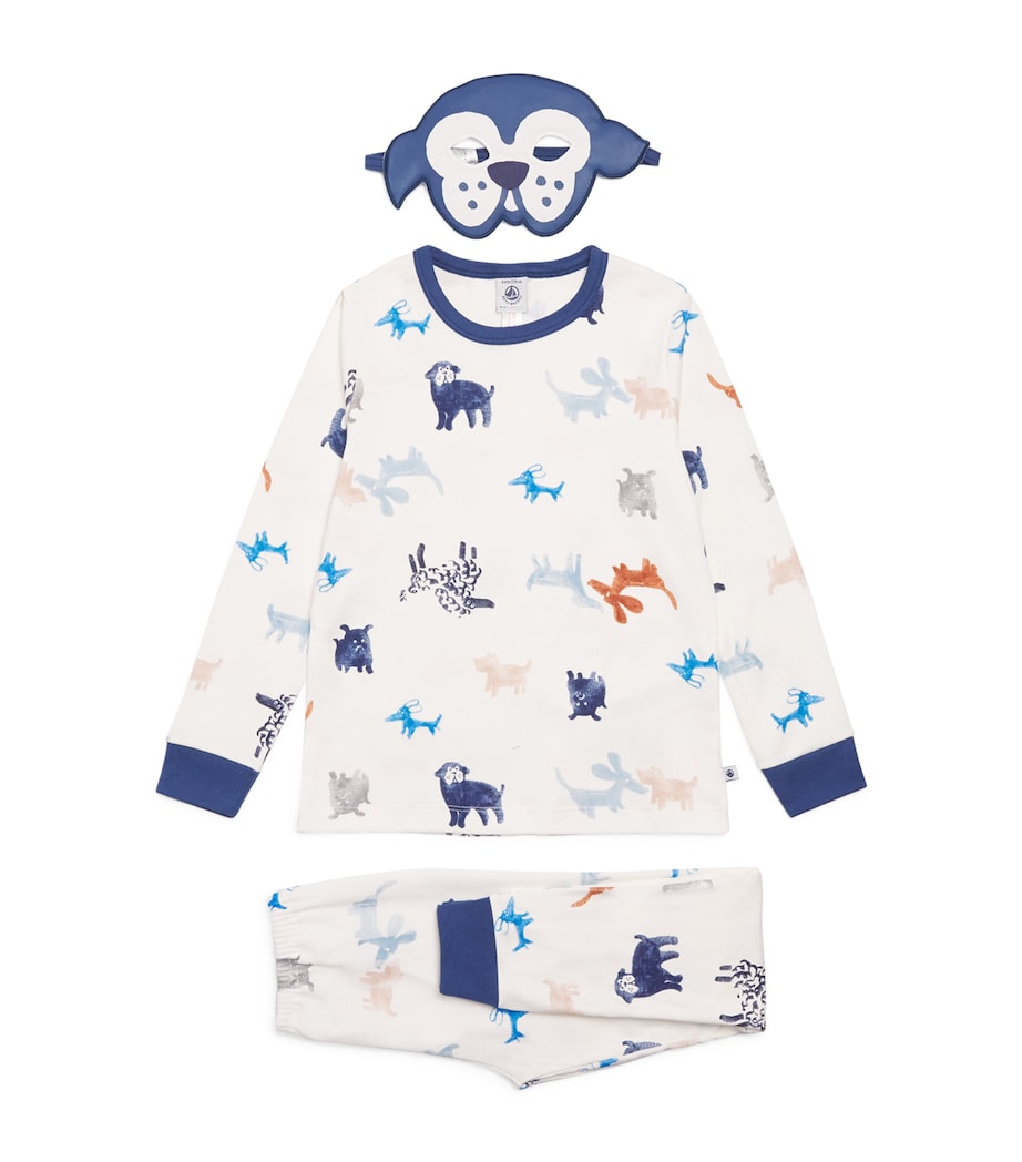Petit Bateau Cotton Dog Pyjamas and Mask Set (3-12 Years)