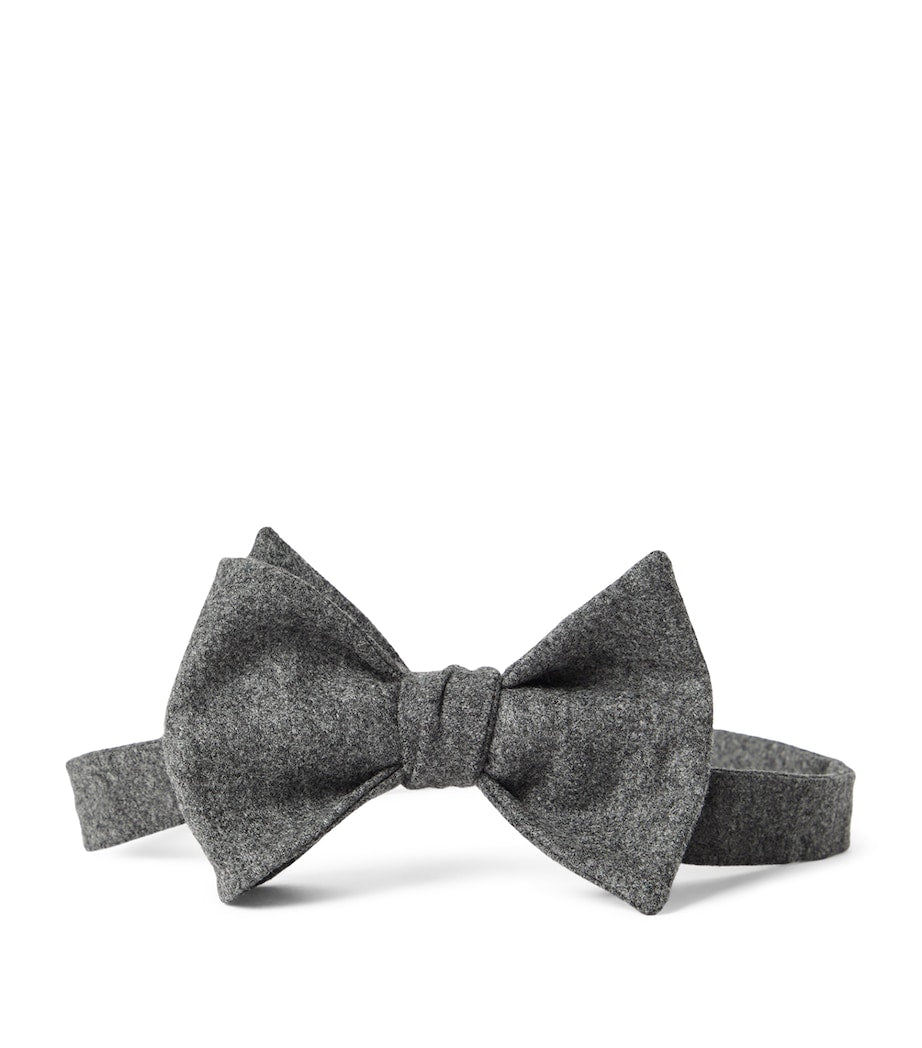 Brunello Cucinelli Wool-Silk Flannel Bow Tie