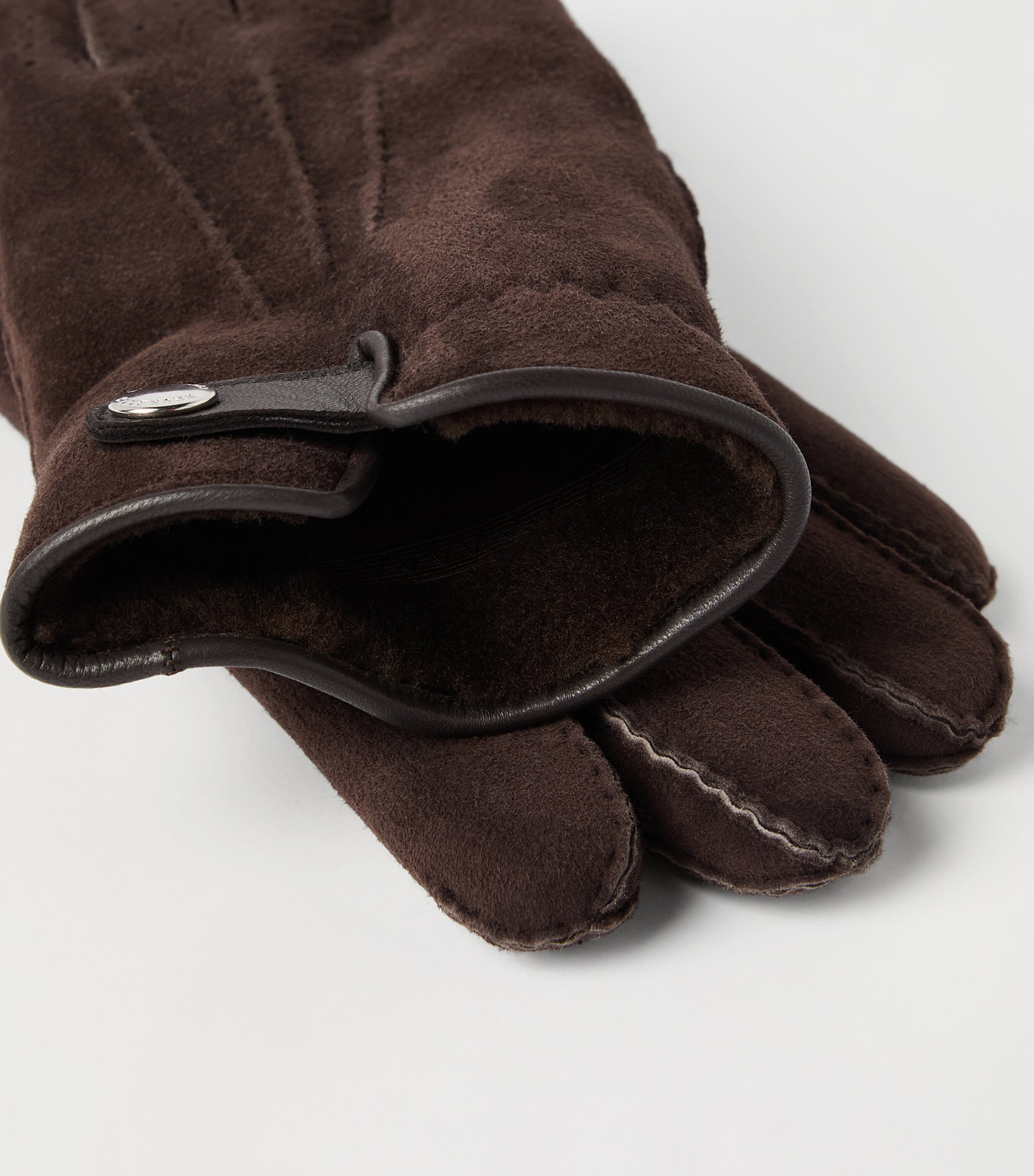 Brunello Cucinelli Suede Shearling Gloves