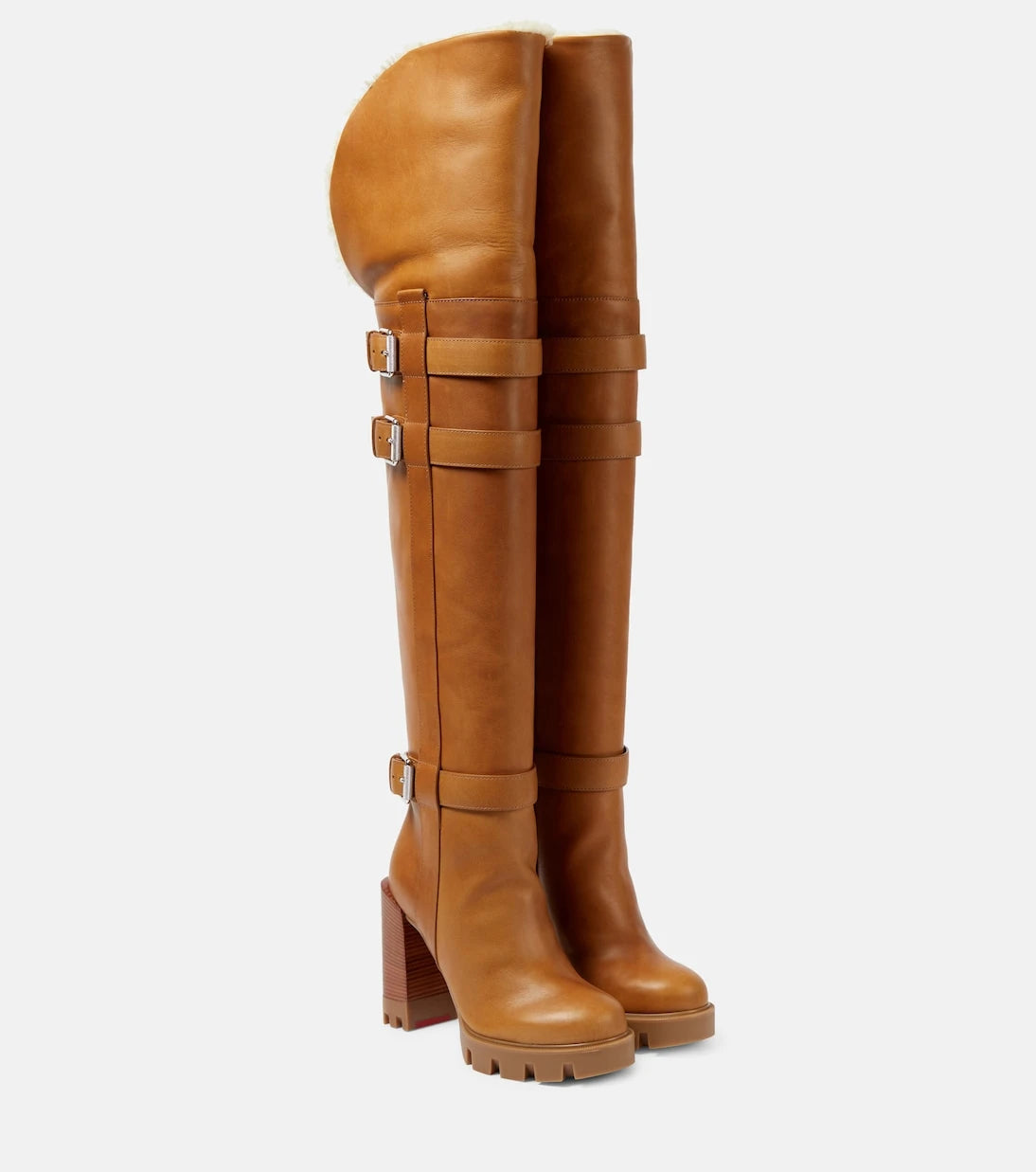 Christian Louboutin - Brodeback Lug over-the-knee boots