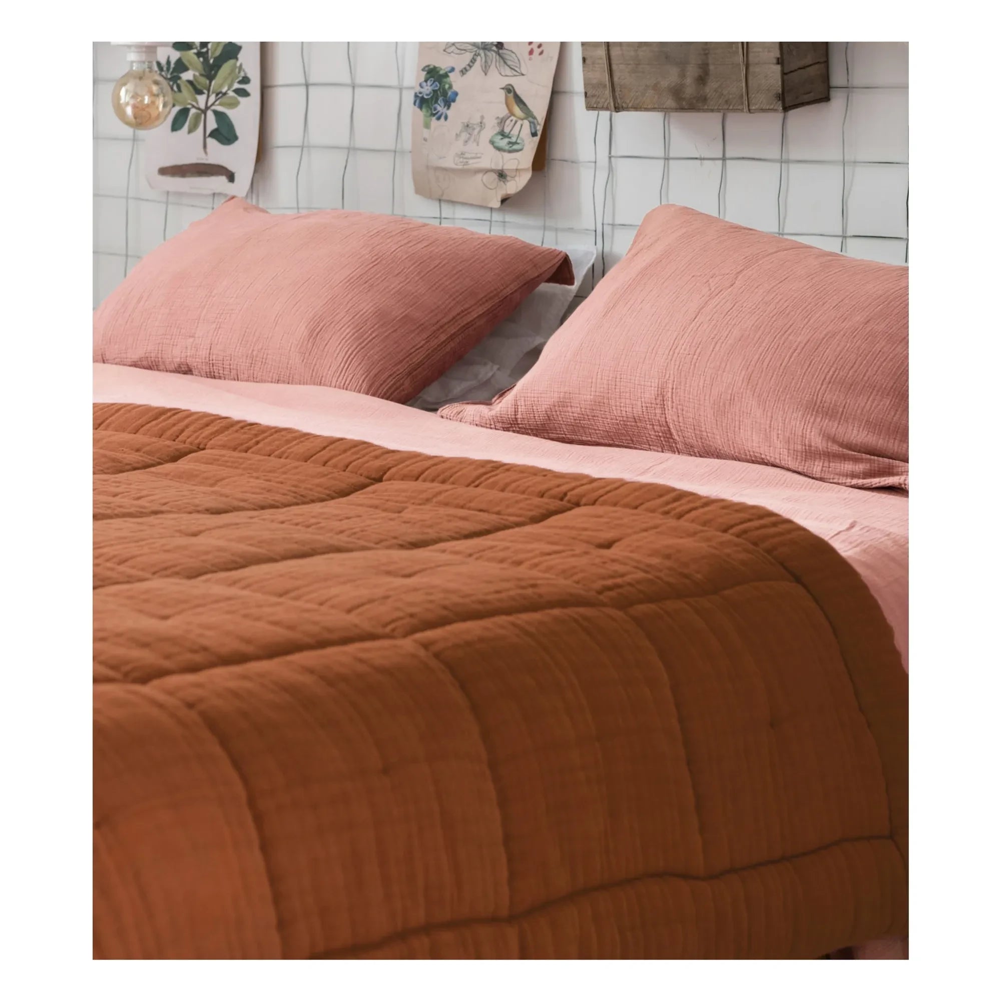 The Socialite Family - Nido quilt in cotton gauze | Brown