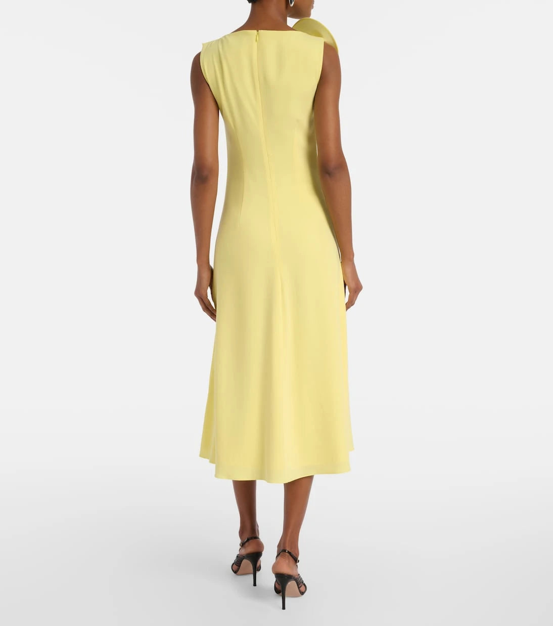 Roland Mouret - Çiçek aplikeli kokteyl elbisesi