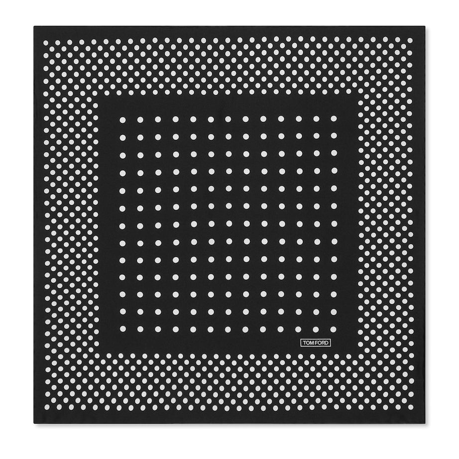 Silk Polka-Dot Pocket Square