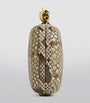 Gold Snakeskin Knot Clutch Bag