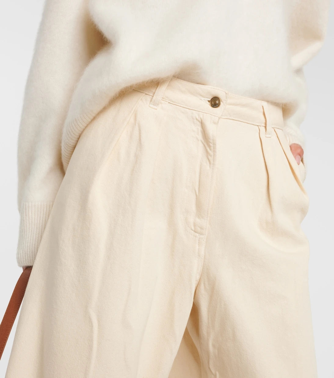 Alanui - High-rise wide-leg jeans