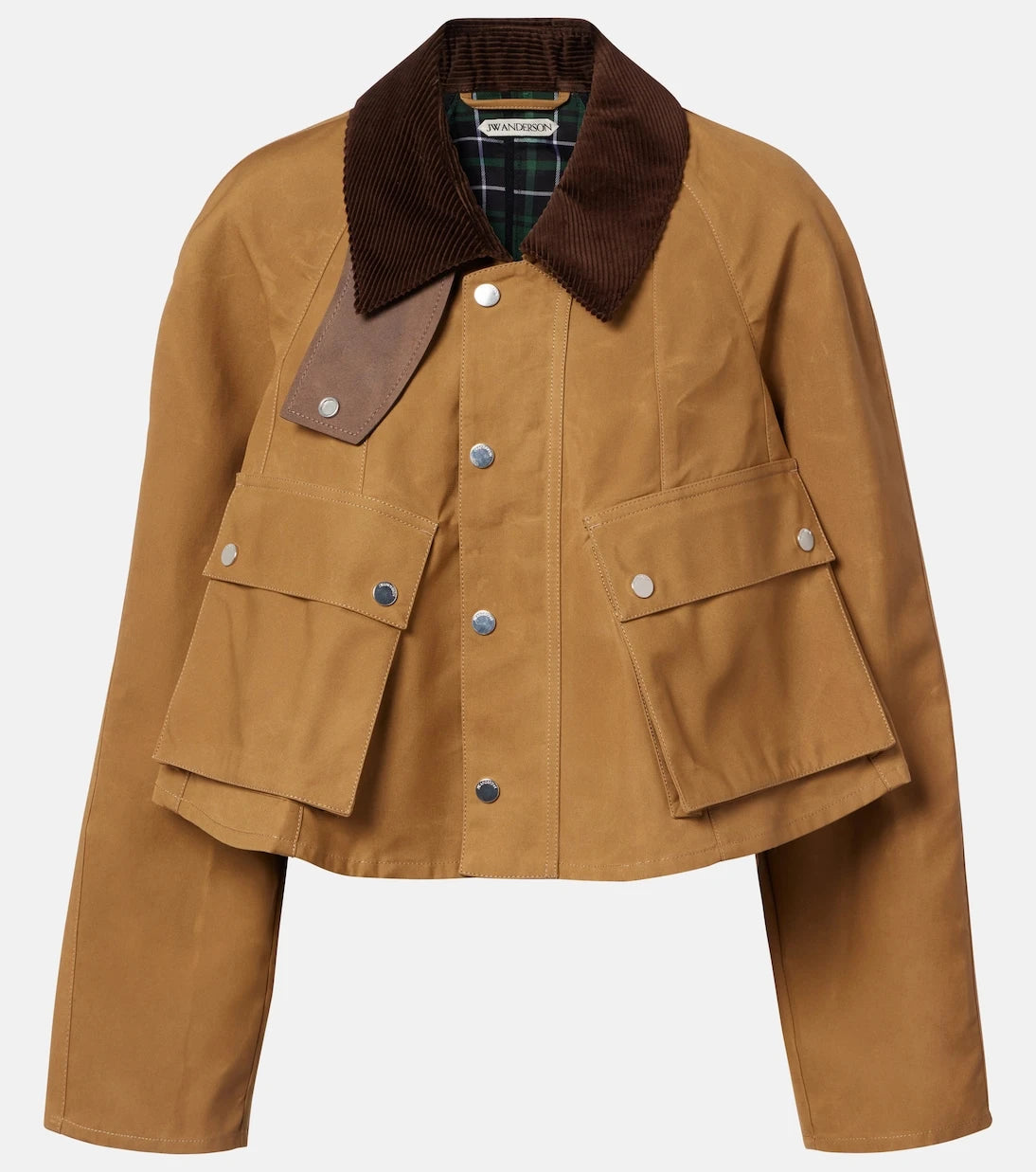 JW Anderson - Corduroy-trimmed cropped cotton jacket