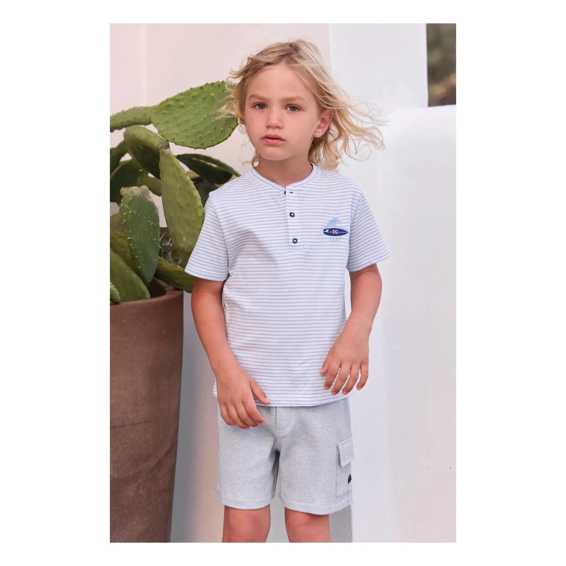 Tartine et Chocolat - Surf T-shirt | Light blue