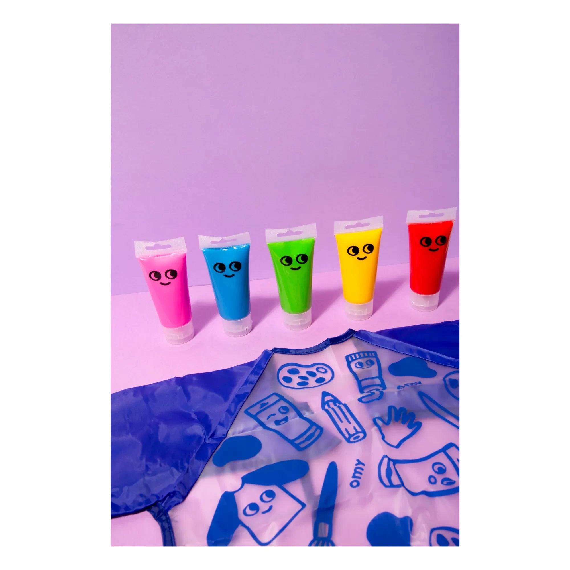 Omy - Finger paint kit - 5 tubes