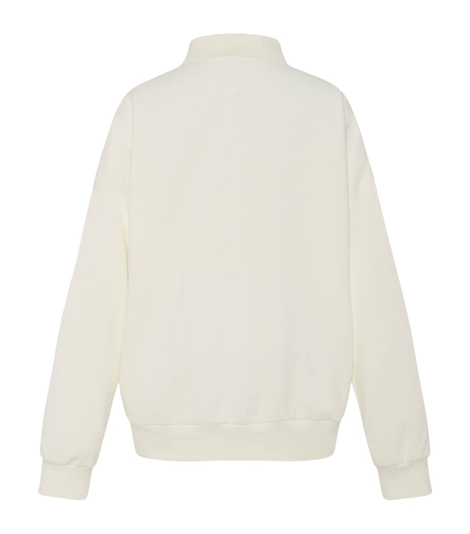 The Row Ivory Corzas Cotton Sweatshirt