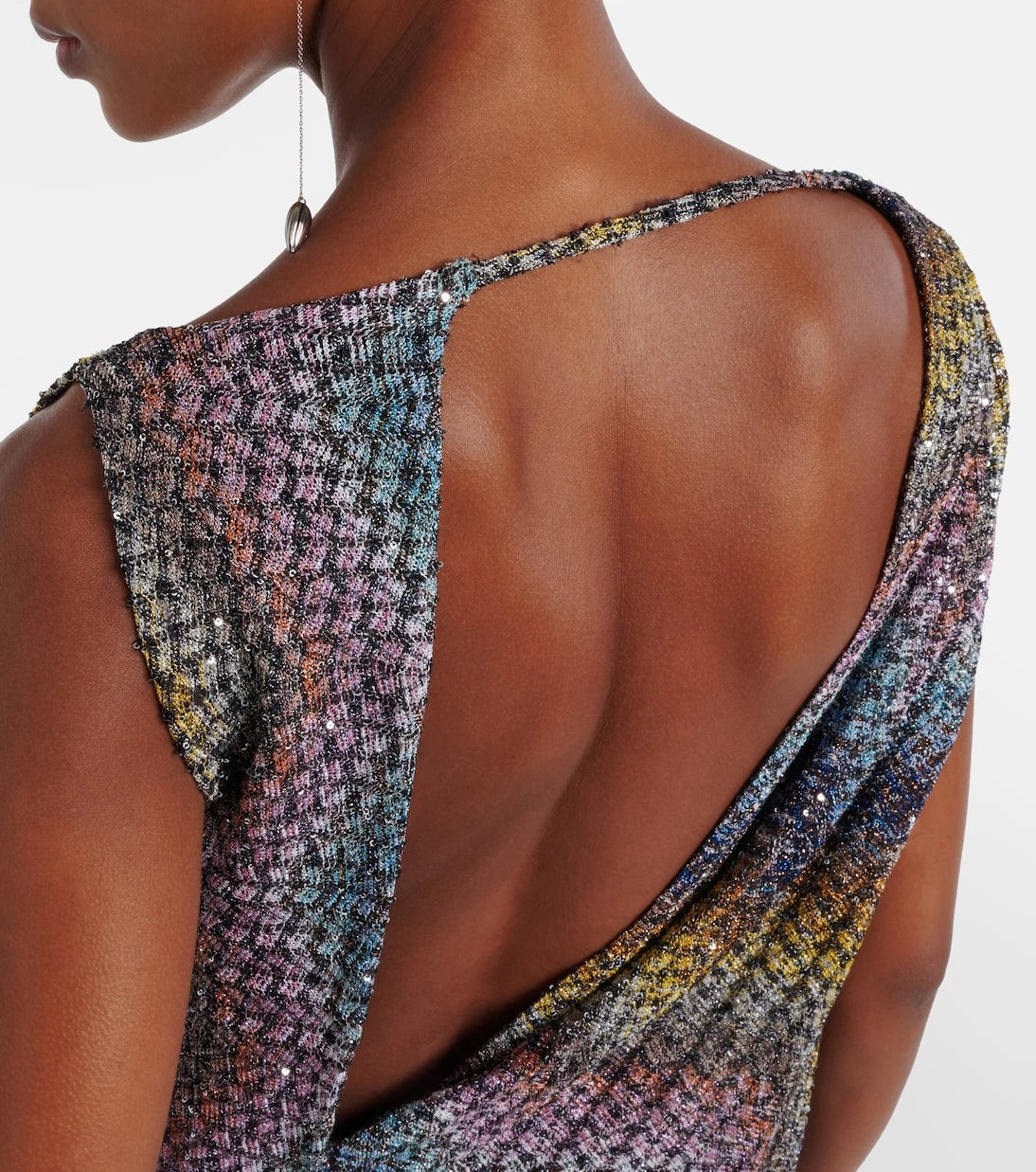 Missoni - Sequined knitted lamé top