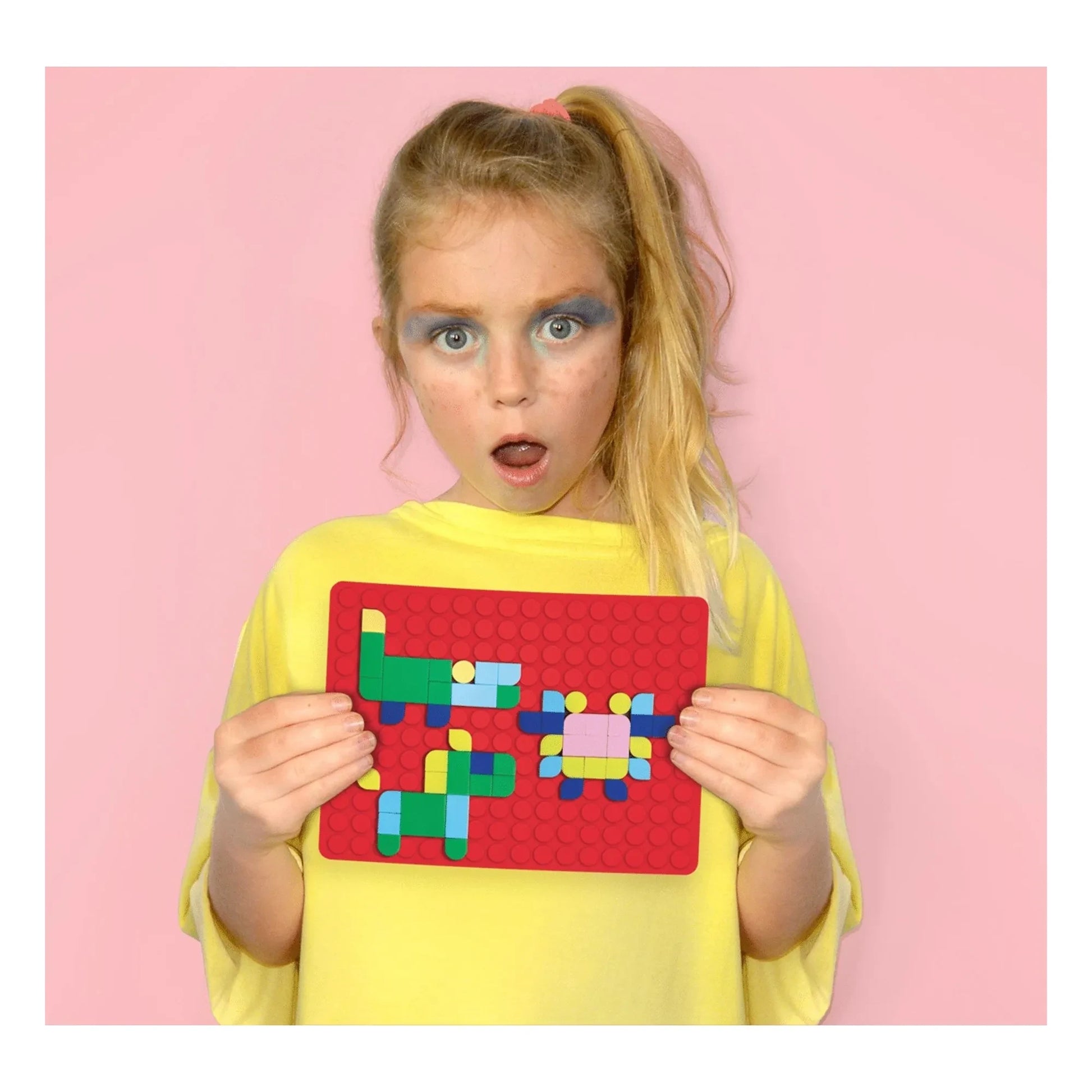 Superpetit - Silipop clip-on mosaic set | Red