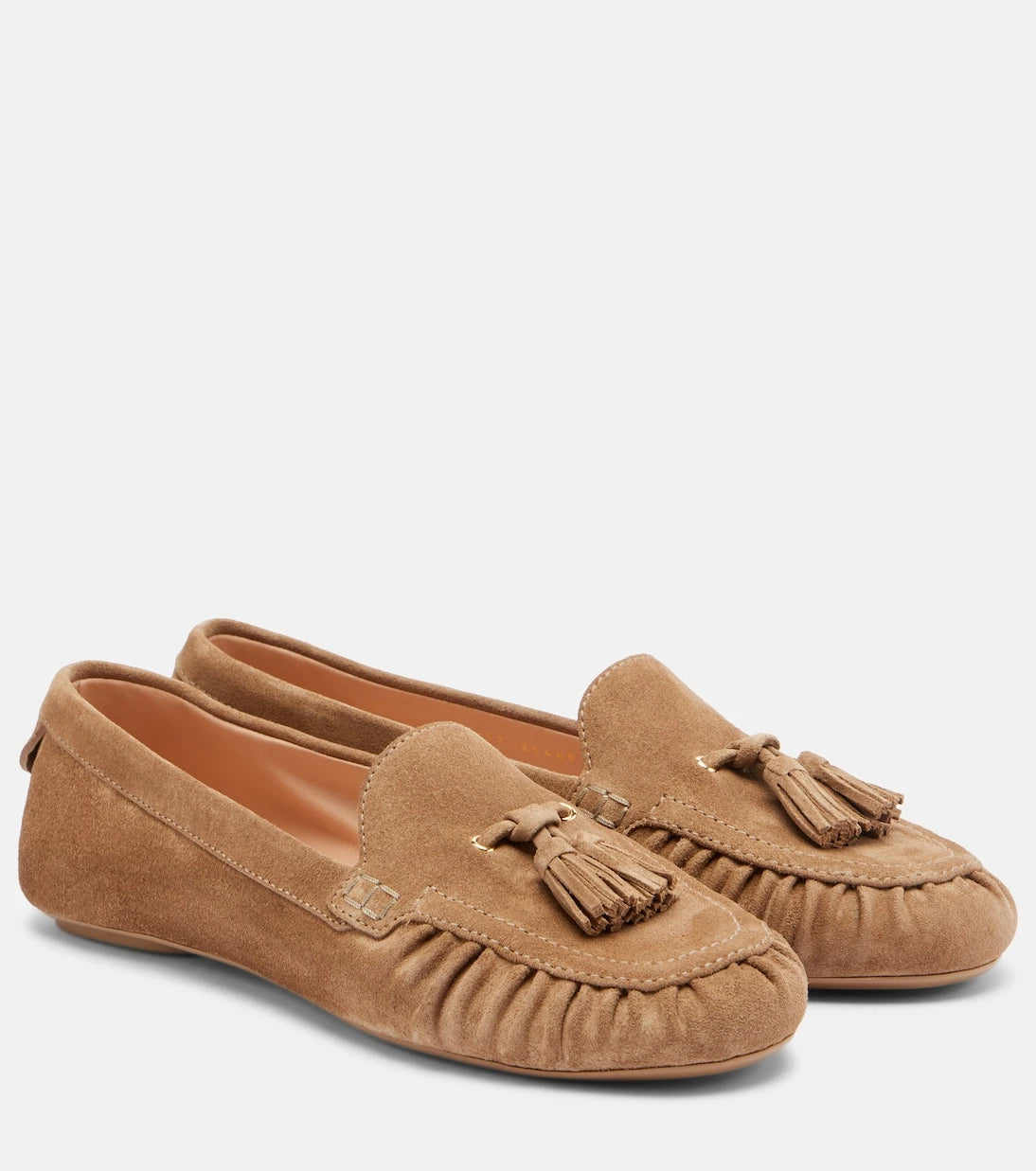 Gianvito Rossi - Théa tasseled suede loafers