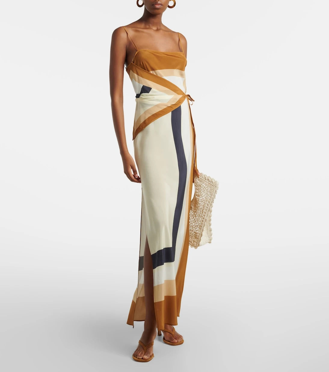 SIR - Printed silk maxi dress